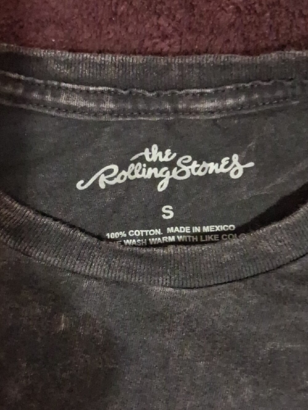 the Rolling Stones Womens Black Tee with Red Tongue Logo - Picture 2 of 4